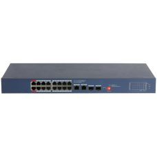 Tīkla komutators, 16 x PoE, 240 W, PFS4218-16ET-240-V3, Dahua