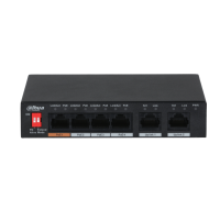 Komutātors nepārvaldīts PFS3006-4ET-60-V2, 4 x PoE, L2 Dahua
