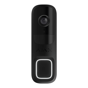Ajax Doorbell (8EU) ASP – Videodzvans ar iebūvētu mākslīgo intelektu un IR sensoru - melns