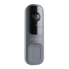 Ajax Doorbell (8EU) ASP – Videodzvans ar iebūvētu mākslīgo intelektu un IR sensoru - pelēks