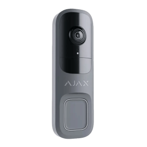 Ajax Doorbell (8EU) ASP – Videodzvans ar iebūvētu mākslīgo intelektu un IR sensoru - pelēks