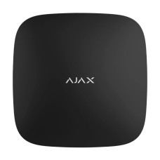 Ajax Hub 2 (4G) melnā krāsā centrāle ar Jeweller un Wings atbalstu (2 × SIM 2G/3G/LTE, Ethernet)