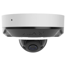 Ajax DomeCam Mini HL (5 Mp/4 mm) — Balta vadu kupola IP kamera ar hibrīda apgaismojumu