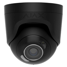 Ajax TurretCam HL (8 Mp/2.8 mm) — Melna vadu kupola IP kamera ar hibrīda apgaismojumu