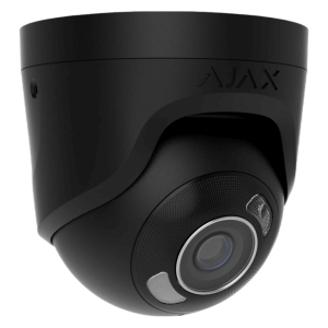 Ajax TurretCam HL (5 Mp/2.8 mm) — Melna vadu kupola IP kamera ar hibrīda apgaismojumu