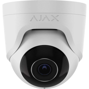 Balta vada IP videovērošanas kamera - Ajax TurretCam (5 Mp/2.8 mm)